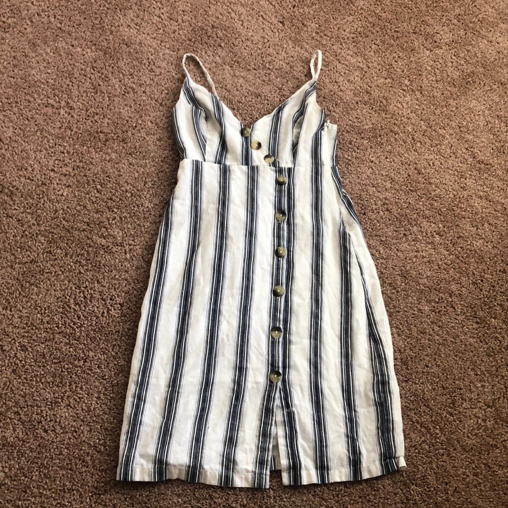 Cute Striped Midi Dress Size XS Great Condition